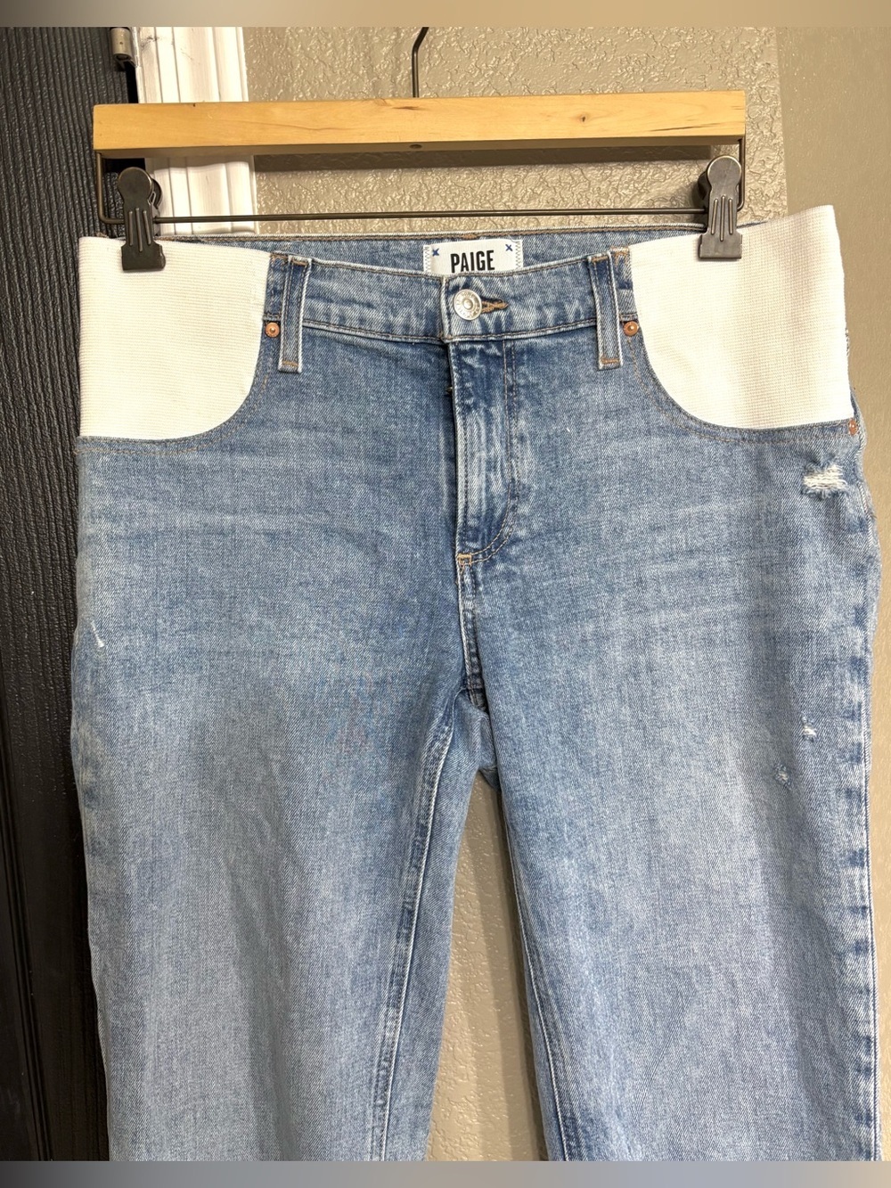PAIGE Noella Straight Maternity Jeans 27 - Picture 9 of 15